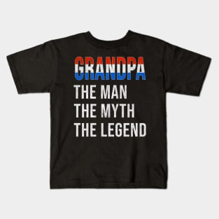 Grand Father Dutch Grandpa The Man The Myth The Legend - Gift for Dutch Dad With Roots From  Netherlands Kids T-Shirt